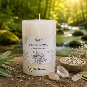 Fehér zsálya – Tisztító gyertya (320g)