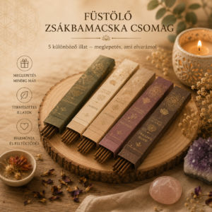 5db lapos dobozos füstölő vegyesen (ZSÁKBAMACSKA)